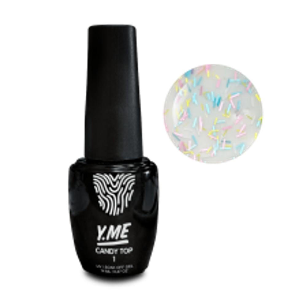 Y.me Top Candy 01 (глянцевый), 14 мл.