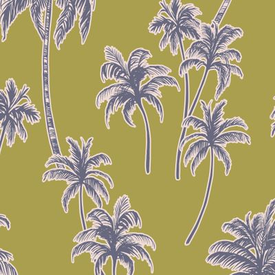 пальмы на светлом хаки