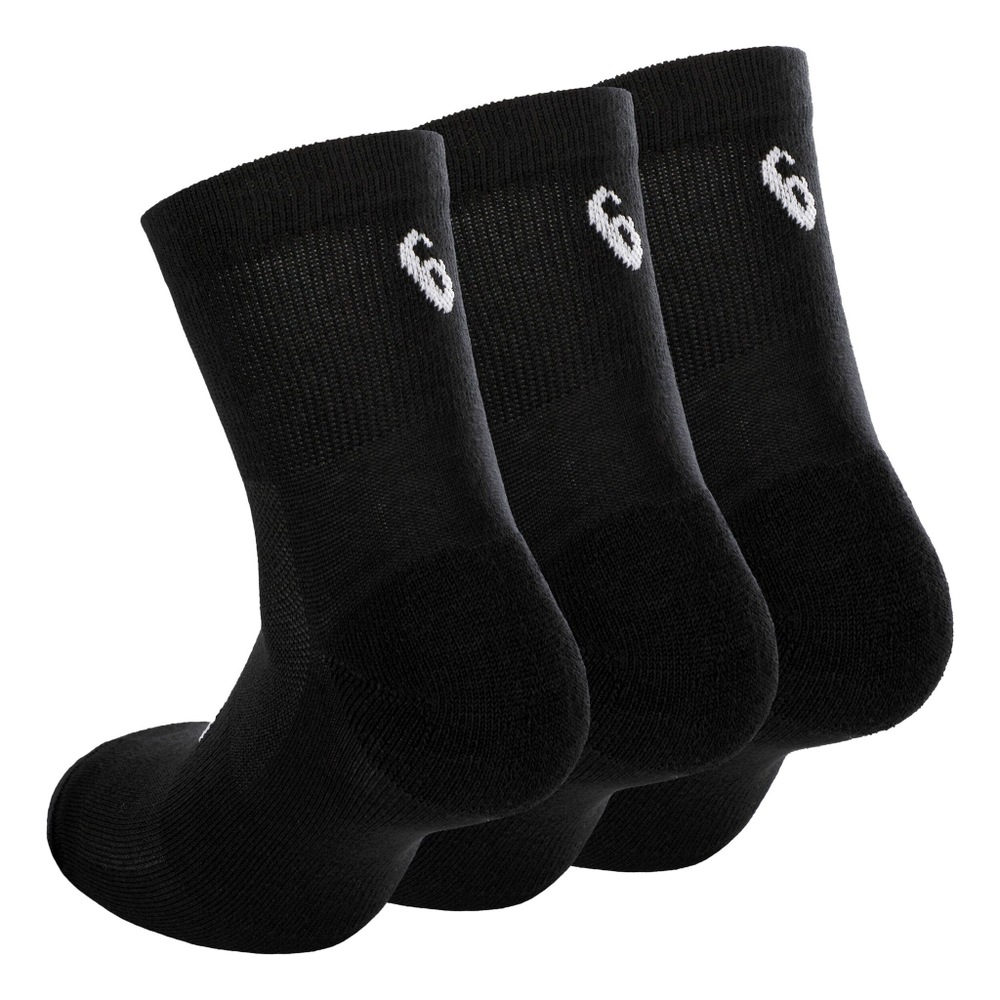 ASICS Quarter Sports Socks 3 Pack - Black, White