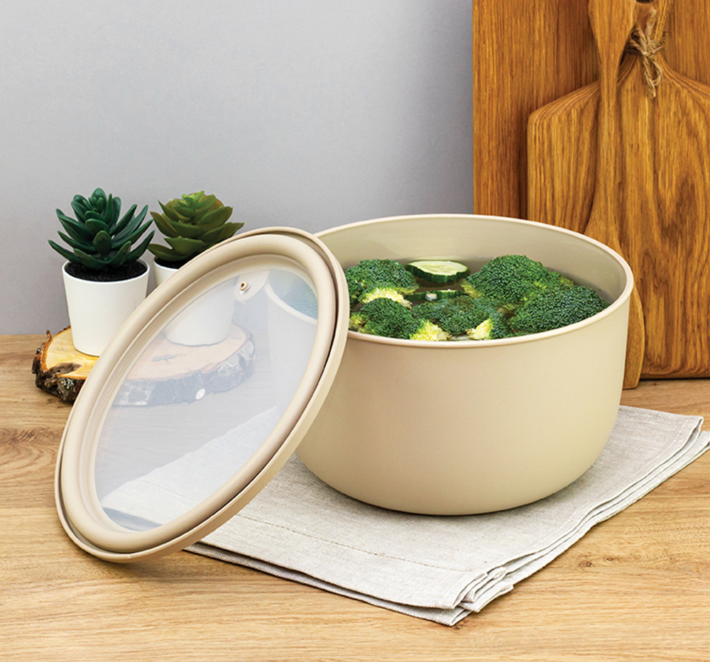 Миска герметичная НЕО 3,6л с клапаном для СВЧ М1327