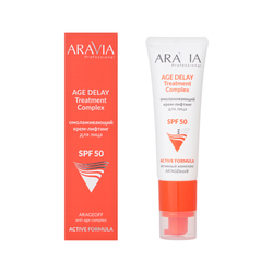 Крем-лифтинг для лица Aravia омолаживающий SPF-50 50 мл