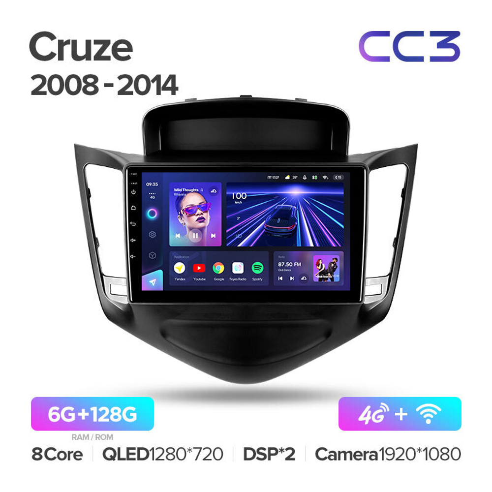 Teyes CC3 9" для Chevrolet Cruze 2008-2014