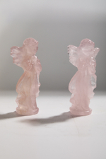 Фигурка ангела из розового кварца