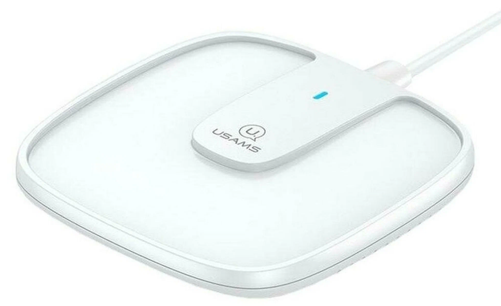 Беспроводная зарядка USAMS US-CD153, Magsafe, 3A, белый (CD153DZ02)