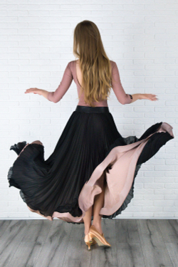 U-ST 2-101-01 | Тренировочная юбка гофре для стандарта | Vasileva Dance