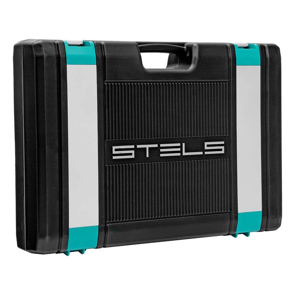 Набор инструментов, 1/4", 1/2", Cr-V, S2, усиленный кейс, 119 предметов Stels