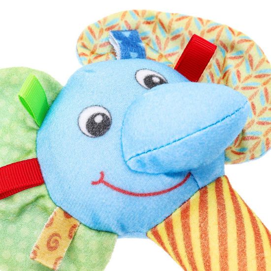 Текстильная игрушка погремушка - пищалка «Слоник» Умка