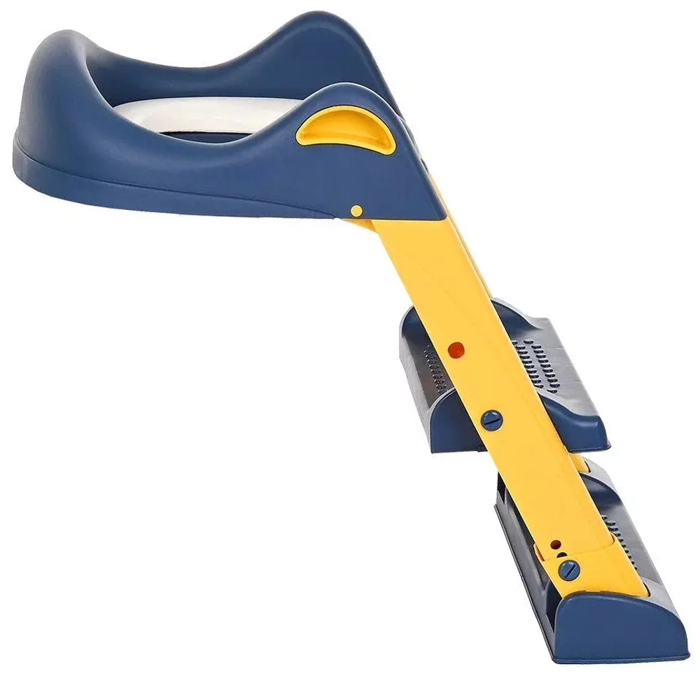 PITUSO Сиденье для унитаза с лесенкой и ручками (2 ступени) Blue/Голубой,41,5*45*54 см