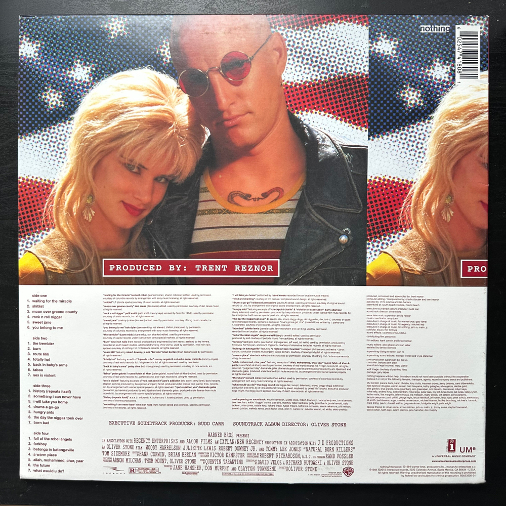 Саундтрек к фильму Прирожденные убийцы 2LP (США 2015г.)