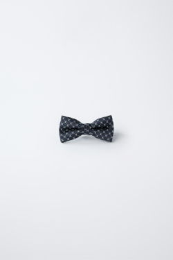 ZARA ГАЛСТУК-БАБОЧКА С ПРИНТОМ, СИНИЙ