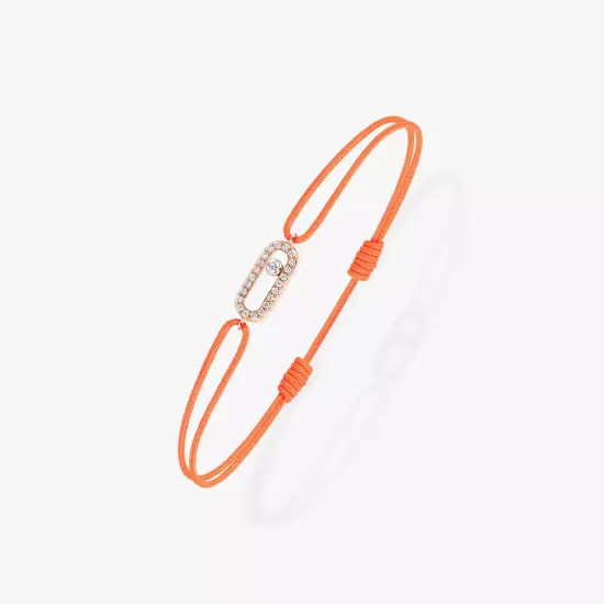 Messika Move Uno orange cord bracelet
