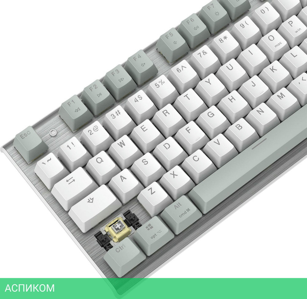 Клавиатура A4Tech Fstyler Neon серый/белый (FS100)