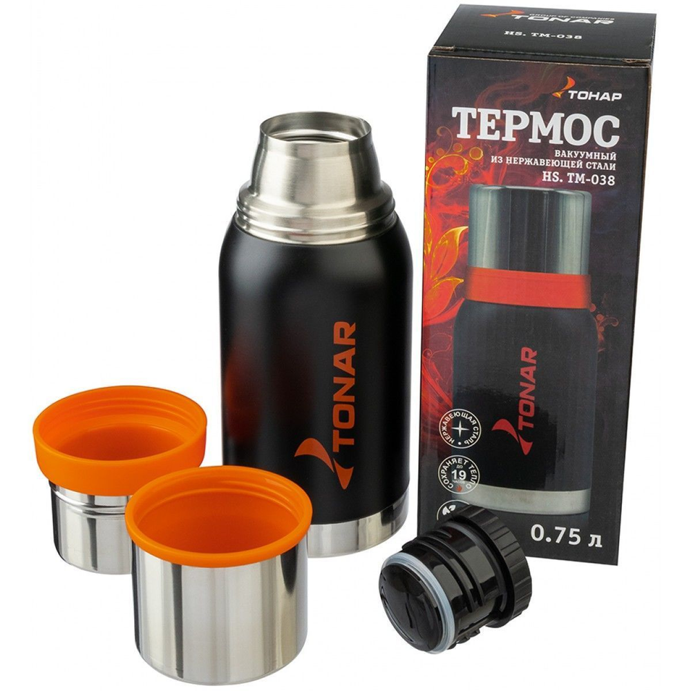 Термос Тонар 750ML (2 крышки-кружки)