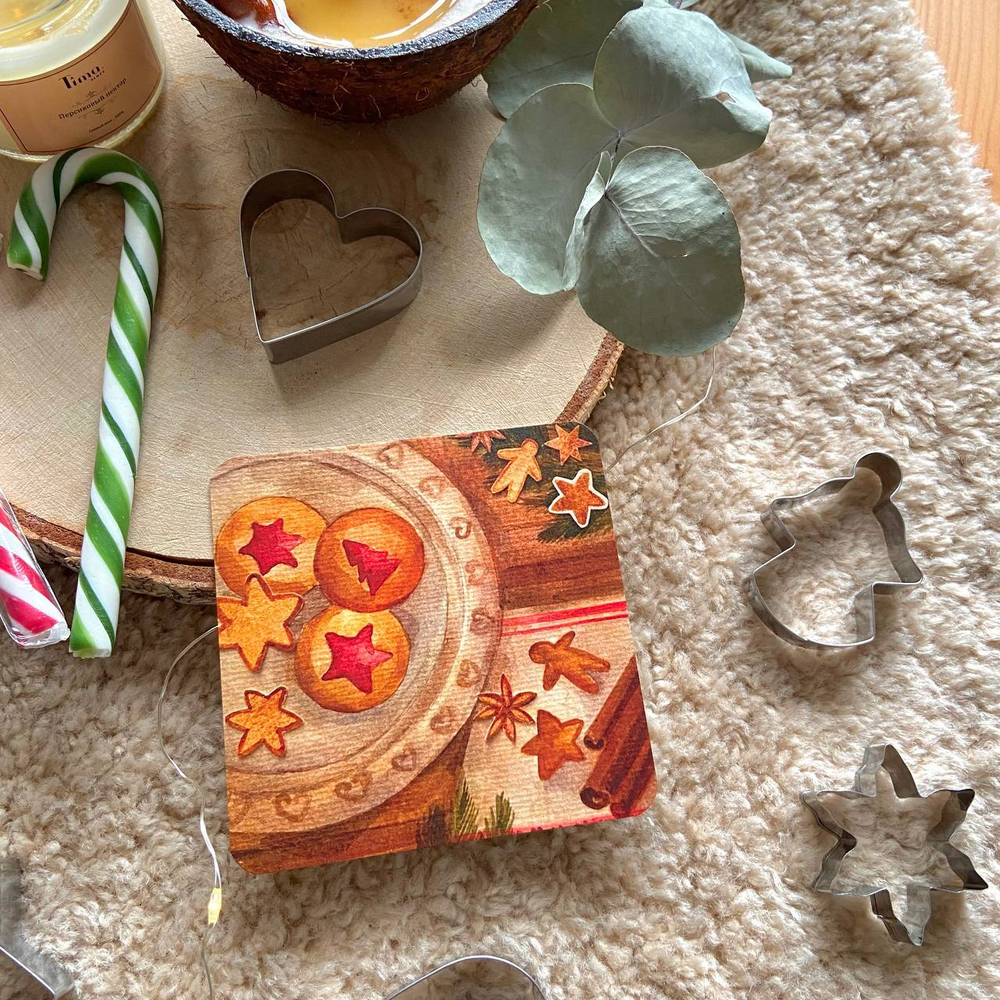 открытка «миска печенья» 🍪