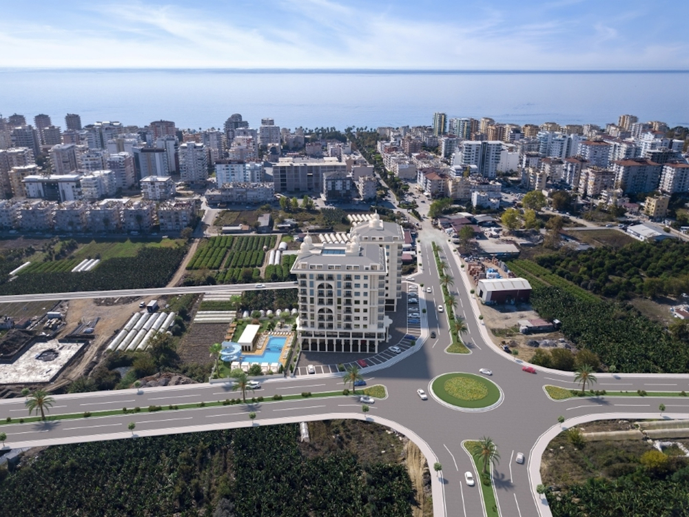 ЖК "NOVITA FORTUNE" Турция, Аланья, район Махмутлар. Современный комплекс в 700 метрах от моря. Просторные планировки, тёплые полы в пентхаусах. Удобен как для жизни, так и для инвестиций