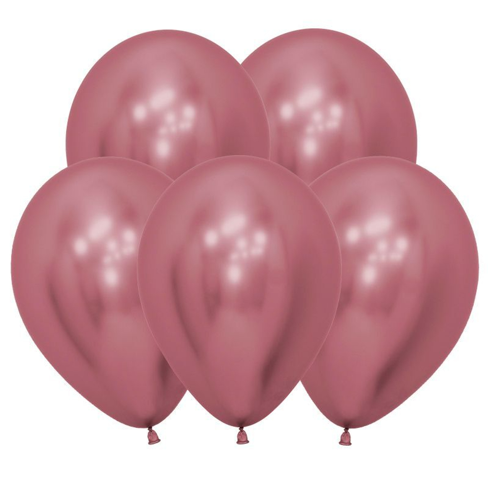 Шар 5" хром розовый, (Зеркальные шары) / Reflex Pink 909