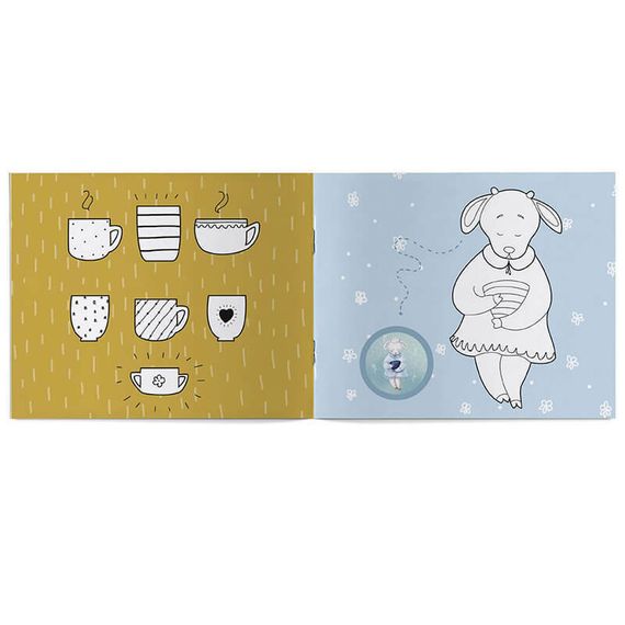 Раскраска с заданиями для самых маленьких «Волк и семеро козлят»: развиваем речь, считаем и учимся н