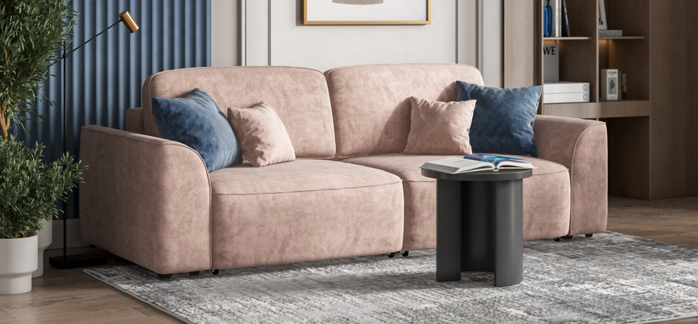 Диван Кинг Велюр Роял пион