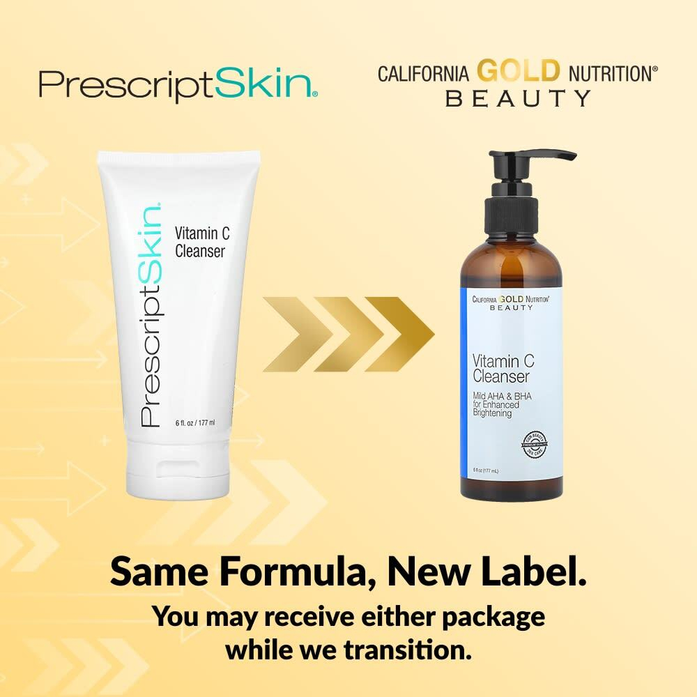 California Gold Nutrition, очищающее средство с витамином C, улучшенный очищающий гель для осветления кожи, 177 мл (6 жидк. унций)