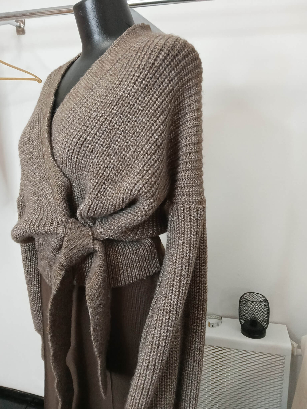 Кардиган крупной вязки + брюки ZARA ,цвет капучино.Размер - 50/52 русский.
