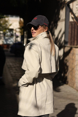 Джинсовый тренч