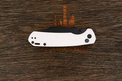 Нож складной CJRB Pyrite Light, клинок 85мм, сталь AR-RPM9, рукоять термопластик FRN белый