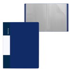 Папка с 80 вкладышами, А4, 50мм, 650 мкм, Alingar, пластик, матовые цвета ассорти