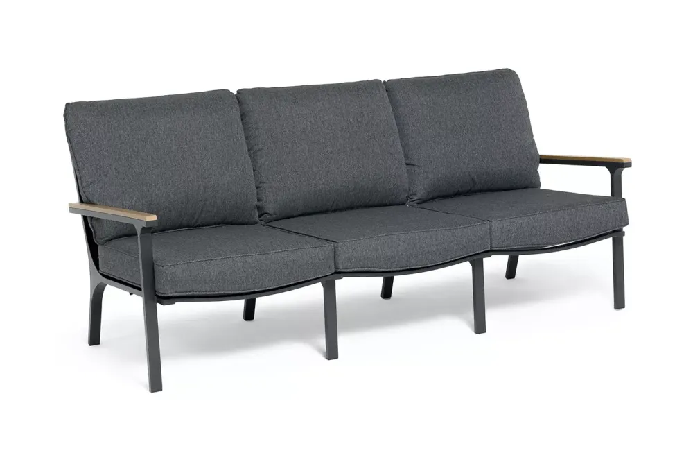 "Крокус" лаунж-зона 5-местная из алюминия, цвет темно-серый
