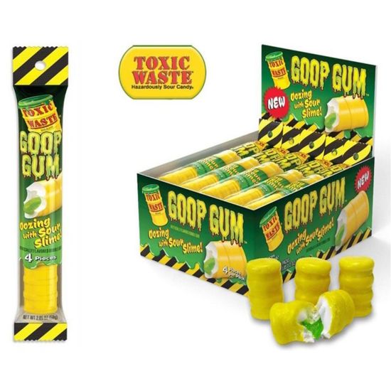 Жевательная резинка кислая Toxic Waste Goop Gum с жидкой начинкой, 43,5 г (США)