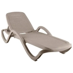 Шезлонг CAPRI плетеный грэй 1940х310мм