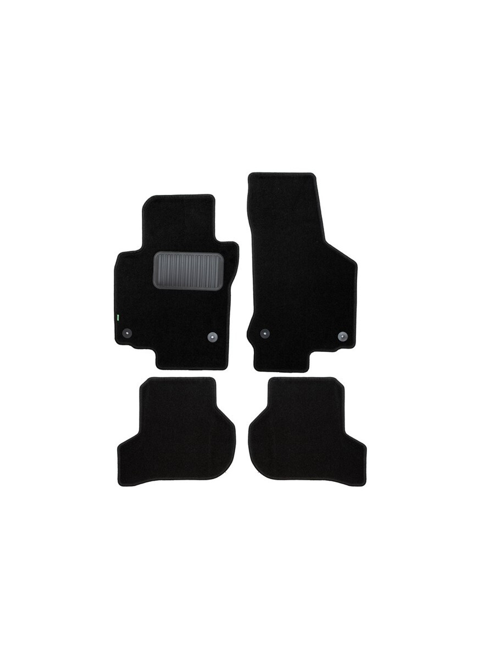 Коврики в салон для VOLKSWAGEN Scirocco 2008-2014, 2014-2017, хэтчбек, 4 шт. (текстиль) KLEVER02512701210KH