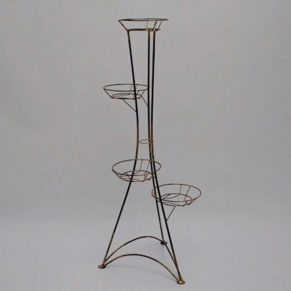 Подставка для цветов напольная "Колонна" на 4 горшка, металл (804-01)