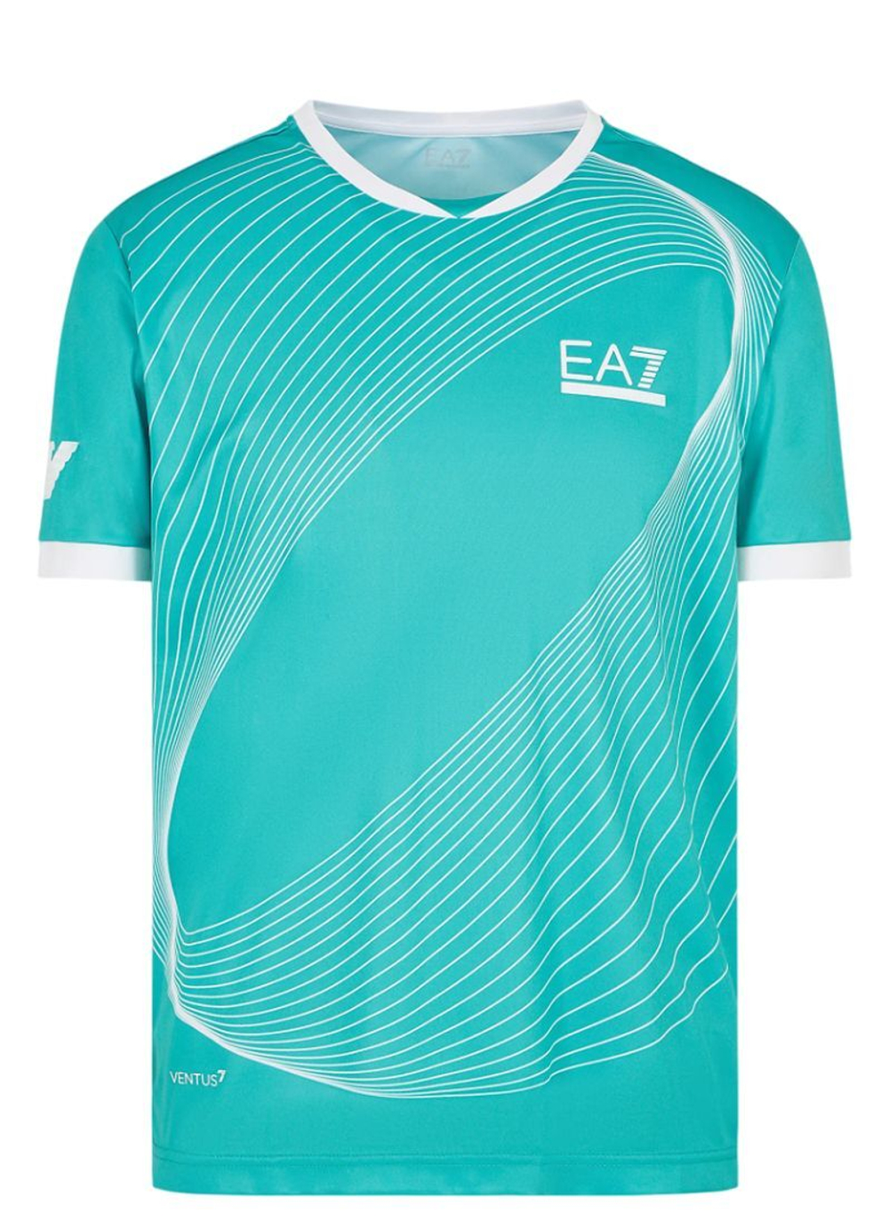 Теннисная футболка EA7 Man Jersey T-Shirt - Green