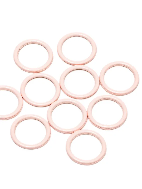 Кольцо Arta-F, 10 мм, металл, пастельно-розовый 906