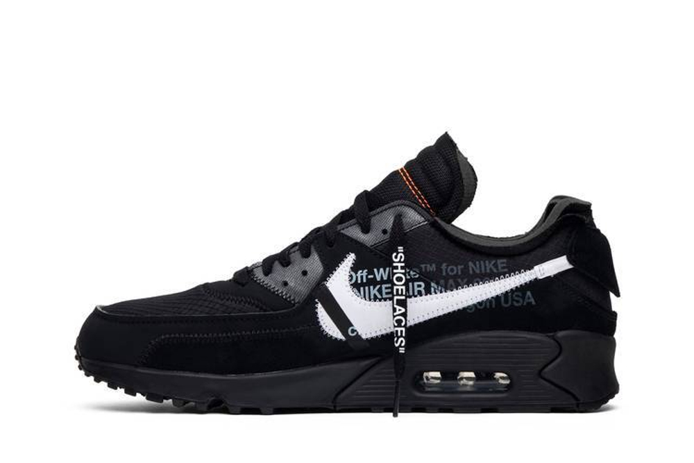Off White X Nike Air Max 90 Black The Ten