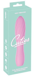 Розовый мини-вибратор Cuties - 14,1 см. (Цвет: розовый)