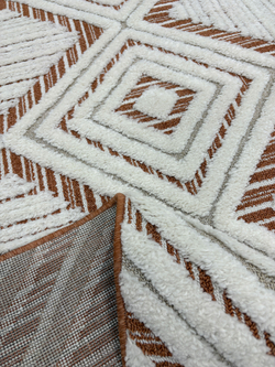 Ковер Vicenza B0142A Cream/Orange Прямоугольник