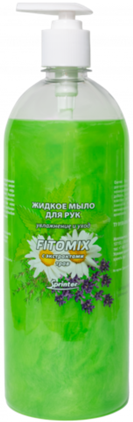 Дезон Жидкое мыло для рук «Sprinter Fitomix» - 1 л (насос-дозатор)