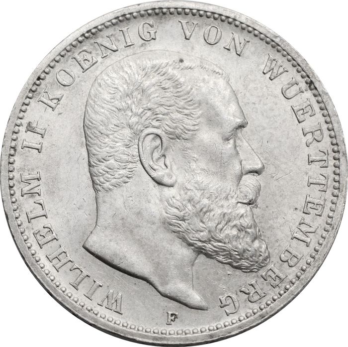 3 марки 1914 Германская империя F, Вюртемберг