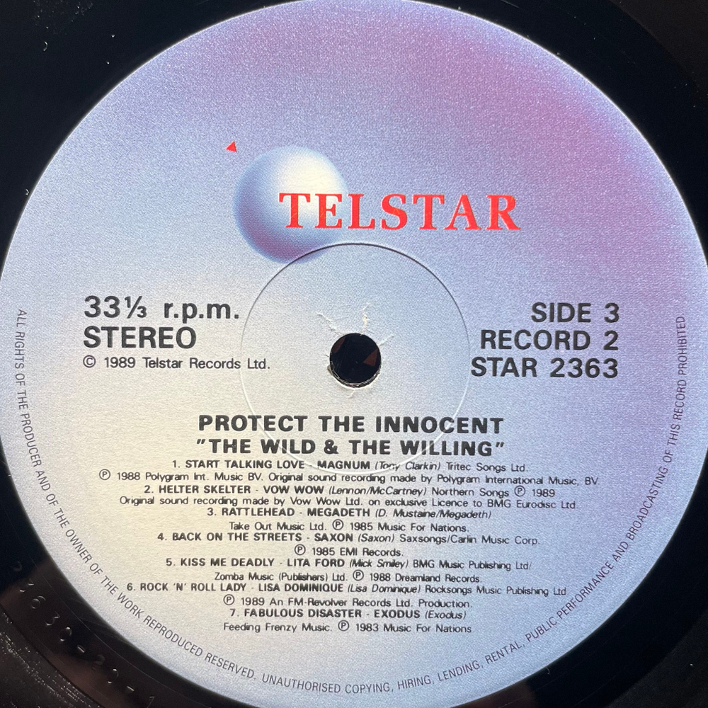 Сборник Protect The Innocent - 30 Metal Monsters 2LP (Англия 1989г.)