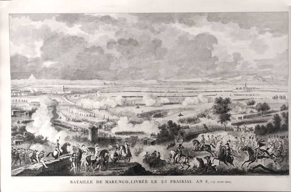 Битва при Маренго. Гравюра из альбома Военные кампании Франции. Париж. 1834
