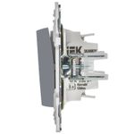 SKANDY Выключатель 1-клавишный проходной с индикацией 10А SK-V08Gr серый IEK