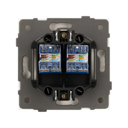 Механизм компьютерной розетки двойной SCT-TENDO-MPC2-PL-GD (RJ-45, CAT6) (Arlight, -) 054103