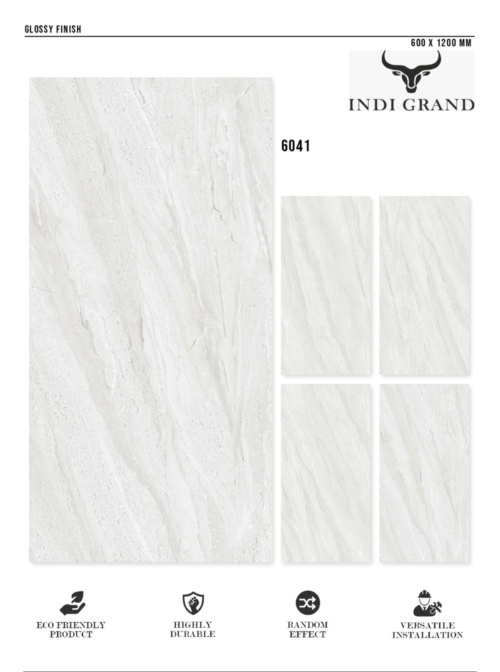 Керамогранит glossy №1 60х120, 6041