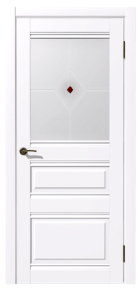 Межкомнатные двери ГЕОМЕТРИЯ Гамма ПО, Белый