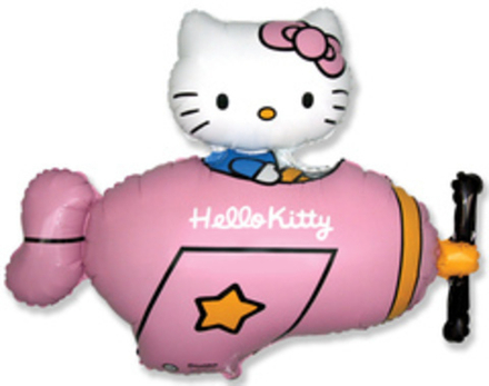 Ф Фигура Hello Kitty Котенок в самолете Розовый Китти