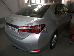 Фаркоп оцинкованный Galia T064A для Toyota Corolla седан 2013-2019(паспорт и сертификат в комплекте)(без электрики)