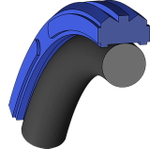 A123 125-104 Поршневое уплотнение 125-104-8,1