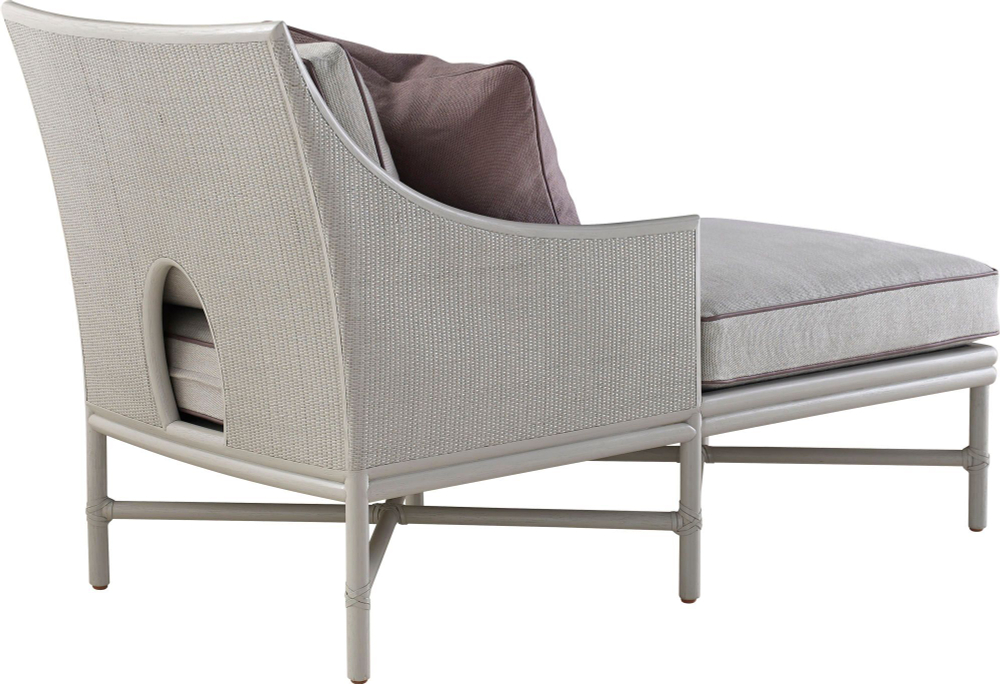 Кресло McGuire Open Oval Caned Chaise Lounge
