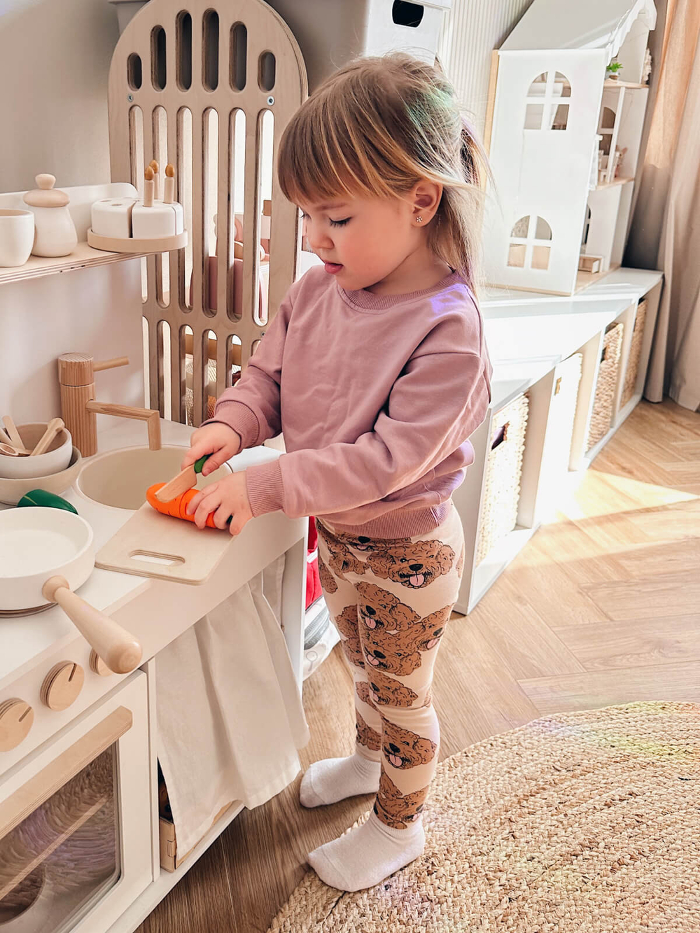 Комплект Mjölk Свитшот Desert Rose/Легинсы Мальтипу, уценка